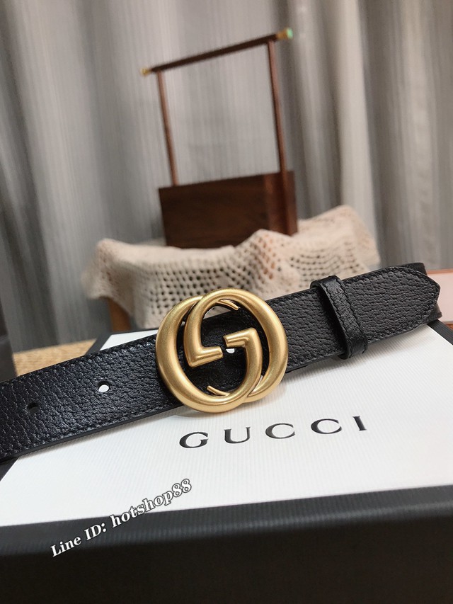 Gucci經典皮帶 古奇豬皮紋腰帶  jjp2134